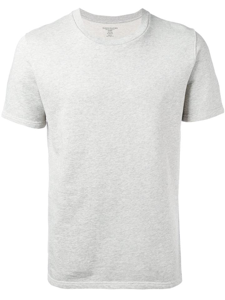 Classic Plain T-shirt - Men - Cotton - S, Grey, Cotton, Majestic Filatures
