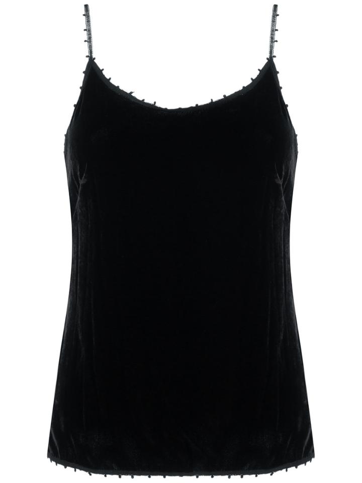 Martha Medeiros Spaghetti Strap Top - Black