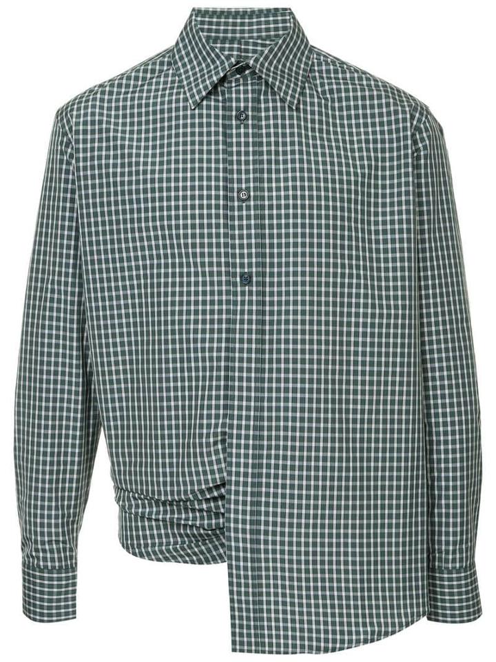Martine Rose Wrap Detail Shirt - Green