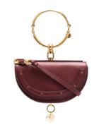 Chloé Nile Minaudiere Leather Bag - Red