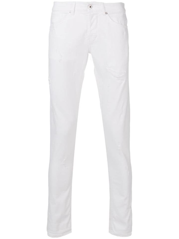 Dondup Ripped Detail Jeans - White
