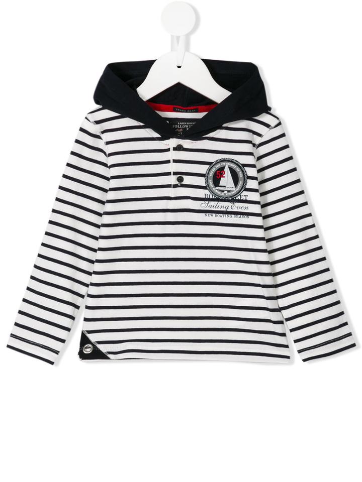 Lapin House - Striped Hoodie - Kids - Cotton/spandex/elastane - 24 Mth, Blue