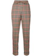 P.a.r.o.s.h. Slim-fit Check Trousers - Neutrals