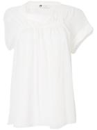 Lanvin Ruched Blouse - White