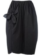 Simone Rocha - Tie Knot Skirt - Women - Cotton - 10, Black, Cotton