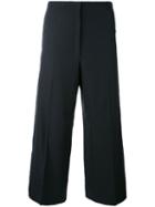 Lemaire - Cropped Trousers - Women - Cotton/cupro/virgin Wool - 38, Blue, Cotton/cupro/virgin Wool