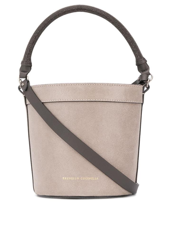 Brunello Cucinelli Drawstring Bucket Bag - Grey