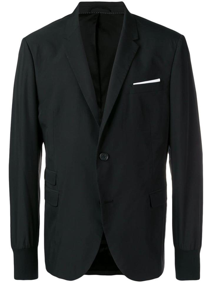 Neil Barrett Woven Blazer - Black