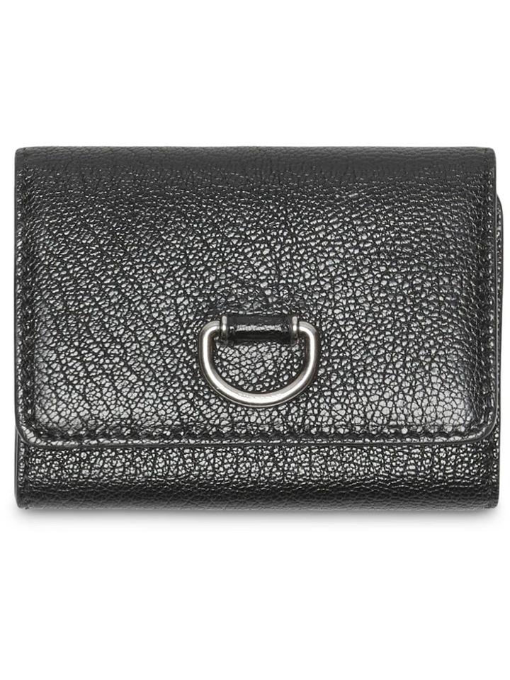 Burberry Small D-ring Leather Wallet - Black