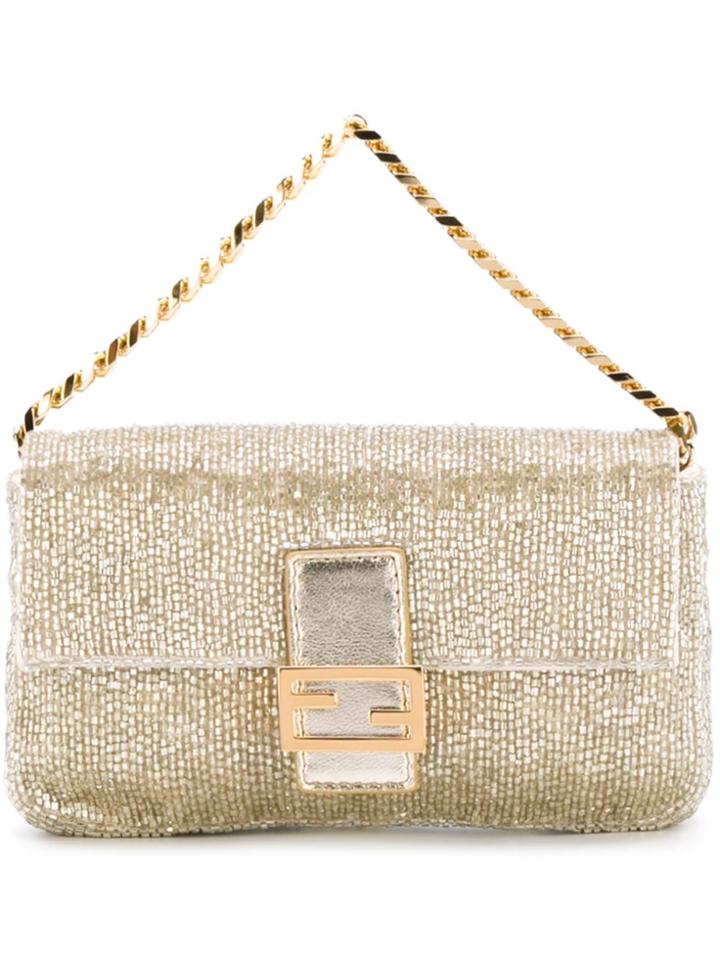 Fendi Micro 'baguette' Clutch - Metallic
