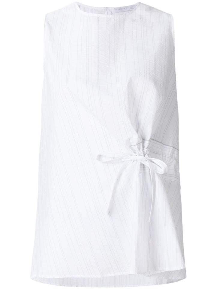 Fabiana Filippi Side Tie Top - White