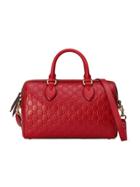 Gucci Soft Gucci Signature Top Handle Bag - Red