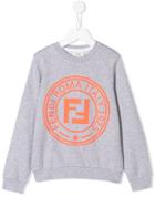 Fendi Kids Printed Sweatshirt - Grey