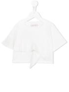 Dondup Kids Ruffled T-shirt, Girl's, Size: 8 Yrs, White