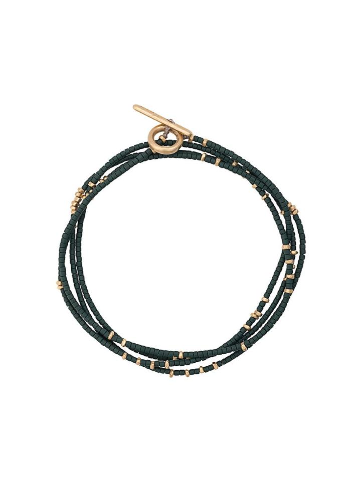 M. Cohen Contrast Beaded Bracelet - Green