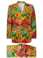 Comme Des Garçons Vintage Psychedelic Velvet Suit - Multicolour