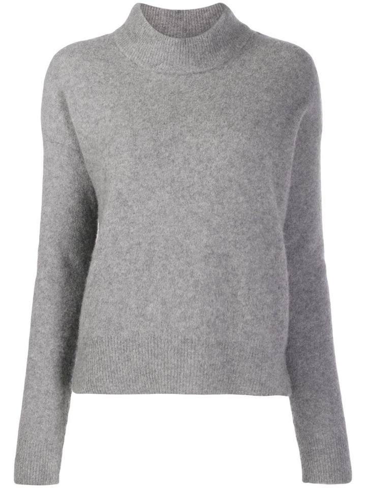 Zadig & Voltaire Funnel Neck Eva Sweater - Grey