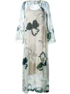 Erika Cavallini Floral Print Maxi Dress
