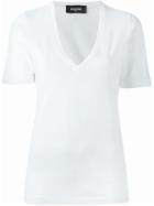 Dsquared2 V-neck T-shirt, Women's, Size: S, White, Cotton