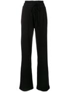 Thom Krom Flared Drawstring Trousers - Black