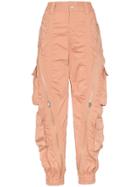 Mugler Zip Detail Utility Pocket Cargo Trousers - Neutrals