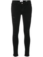 Frame Denim High-waisted Skinny Jeans - Black