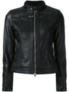 Loveless Leather Zip Jacket, Women's, Size: 36, Black, Lamb Skin