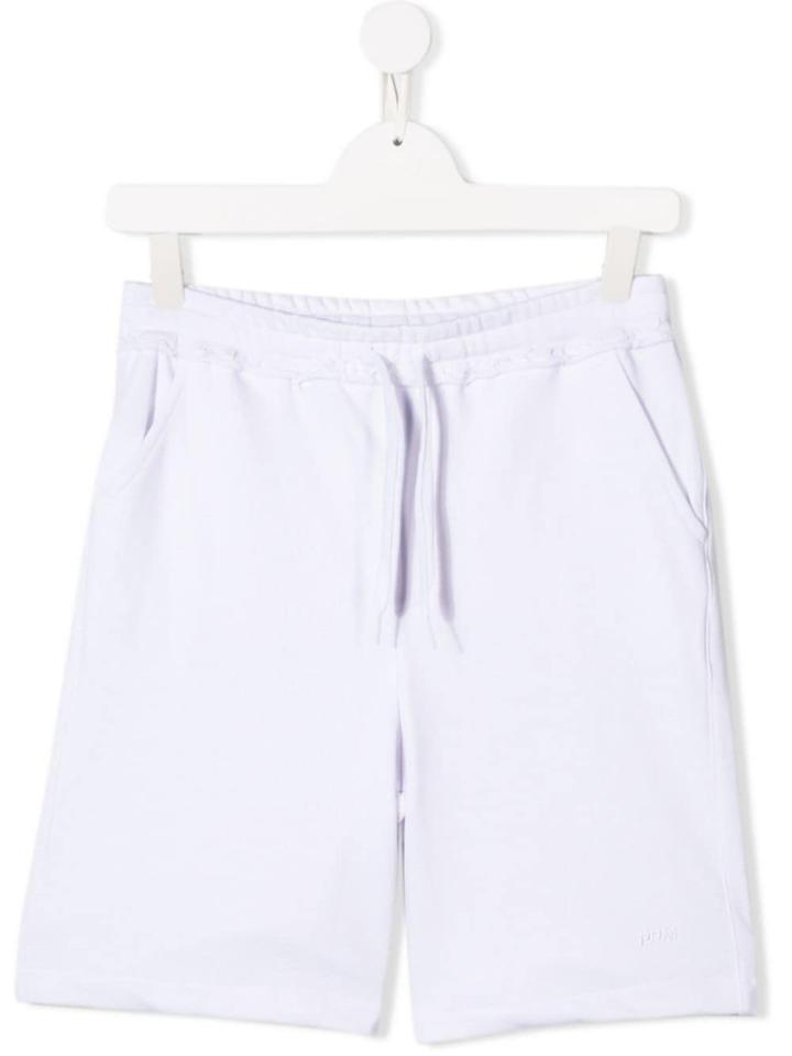 Paolo Pecora Kids Teen Classic Jersey Shorts - White
