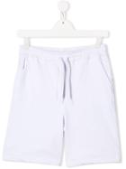 Paolo Pecora Kids Teen Classic Jersey Shorts - White