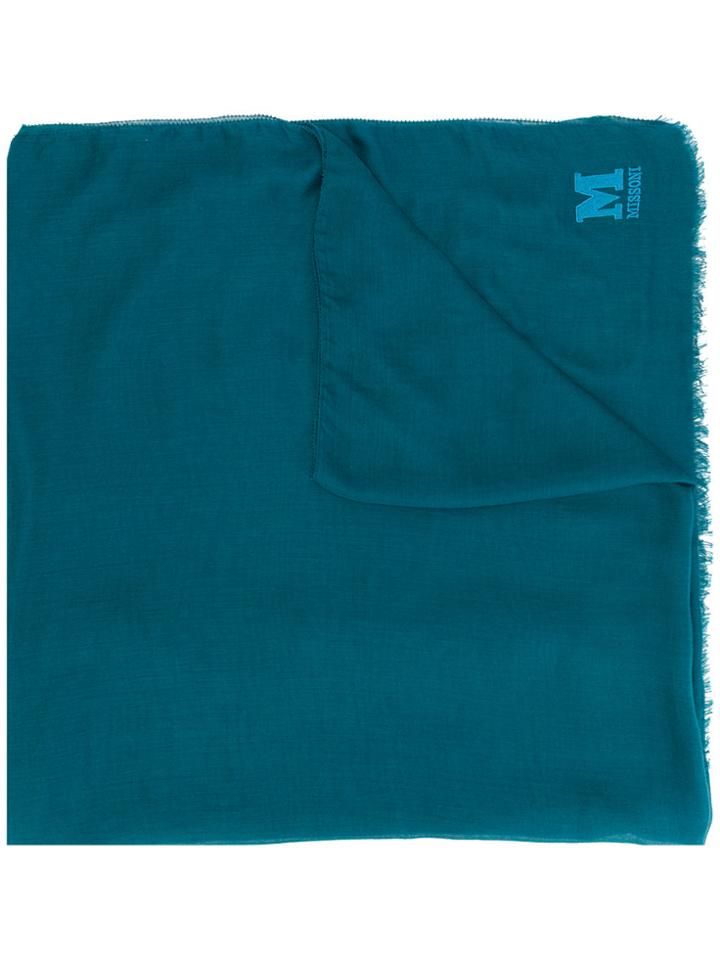 M Missoni Frayed Scarf - Blue