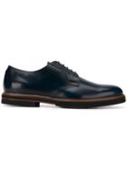 Tod's Almond Toe Derby Shoes - Blue