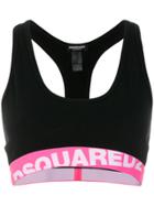 Dsquared2 Underwear Branded Crop Top - Black