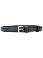 Prada Saffiano Slim Belt - Black