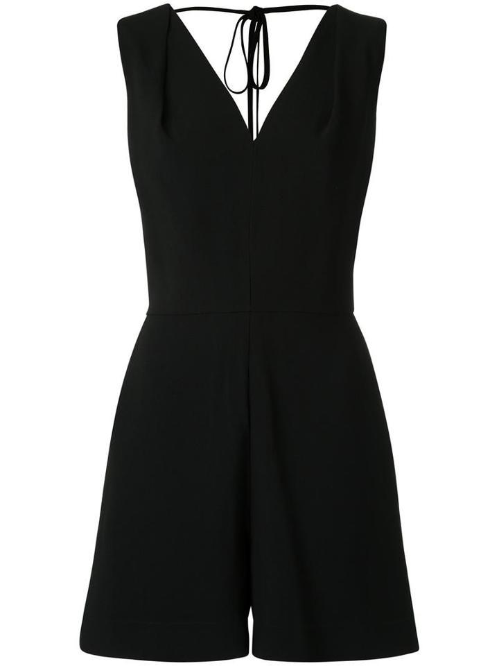 Andrea Marques V Neck Playsuit, Women's, Size: 38, Black, Acetate/viscose