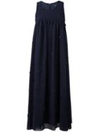 Steffen Schraut Flower Applique Dress, Women's, Size: 40, Blue, Polyester