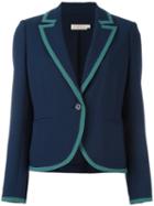 Tory Burch 'leah' Blazer, Women's, Size: 6, Blue, Polyester