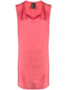 Ann Demeulemeester Cowl-neck Sleeveless Dress - Pink
