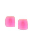 Monies Square Shaped Earrings - Pink