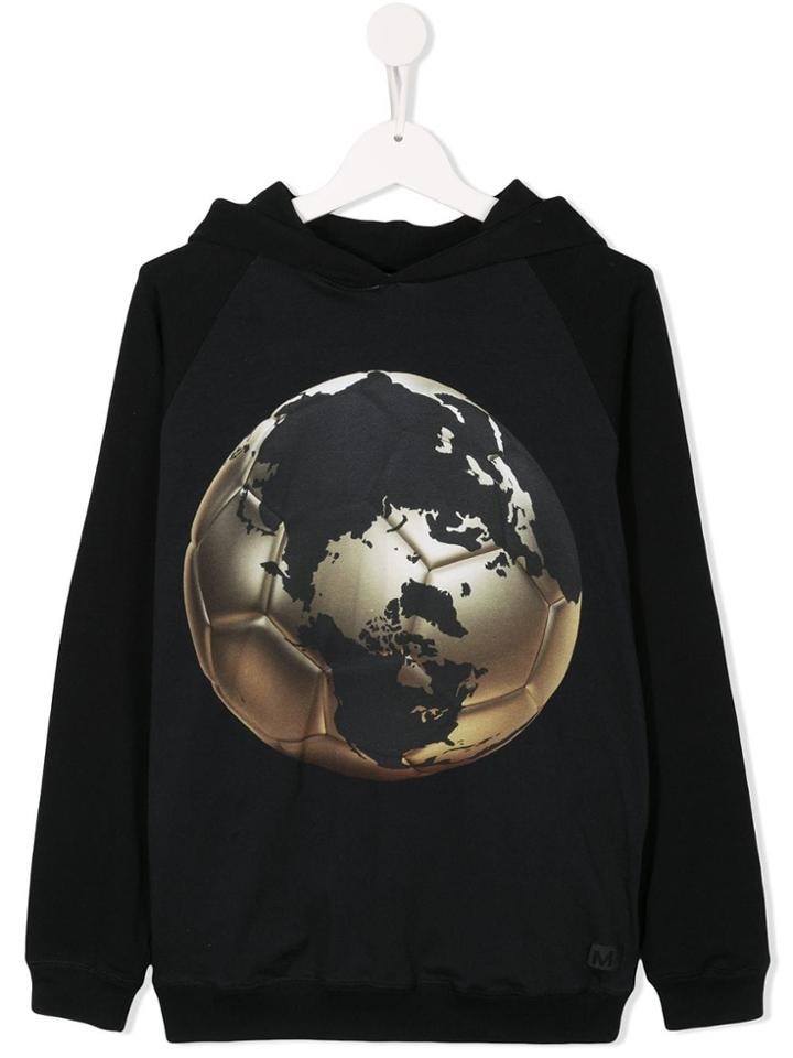 Molo Globe Print Hoodie - Black