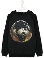 Molo Globe Print Hoodie - Black