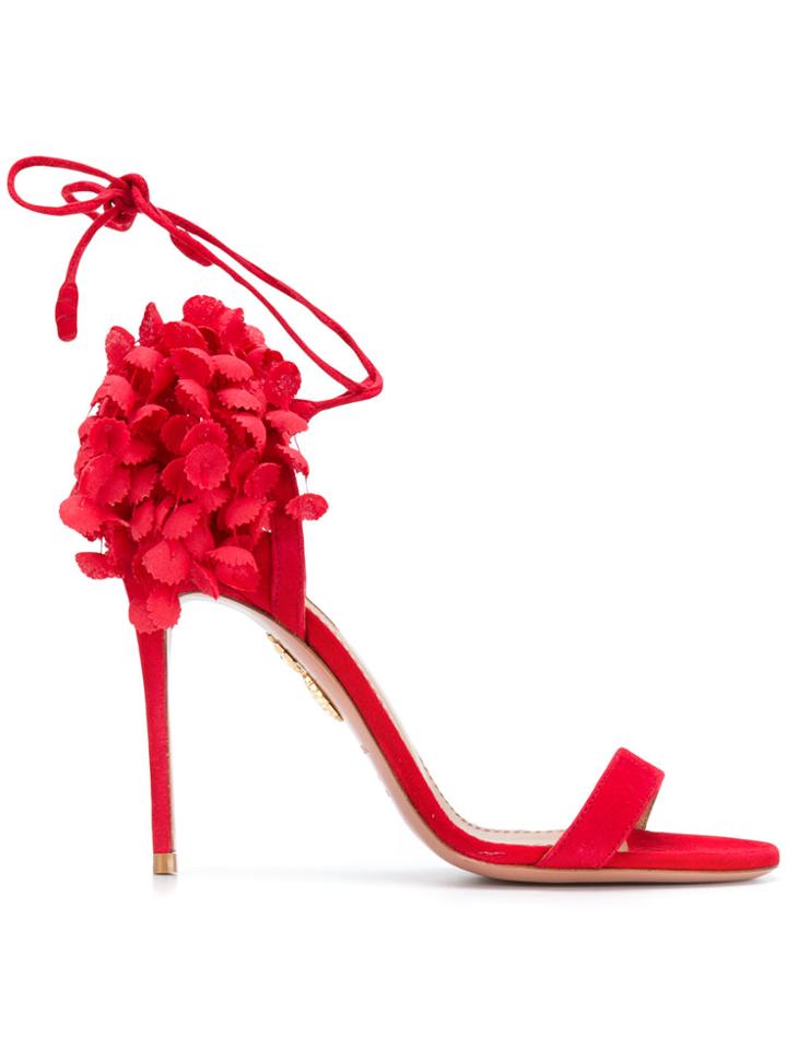 Aquazzura Lily Of The Valley Sandals - Red