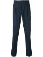 Pt01 Straight Preppy Trousers - Blue