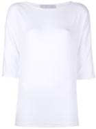 Fabiana Filippi Wide Neck Sweatshirt, Women's, Size: 40, White, Cotton/spandex/elastane