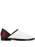 Toga Virilis Contrasting Heel Counter Slippers - White