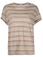 Brunello Cucinelli Striped T-shirt - Neutrals
