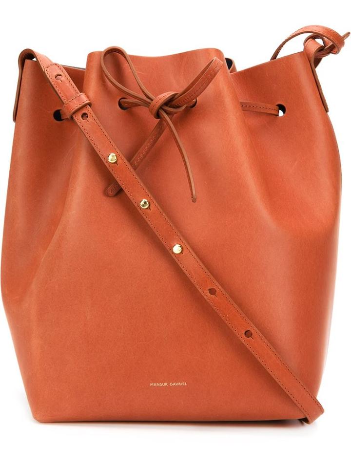 Mansur Gavriel - Classic Bucket Bag - Women - Calf Leather - One Size, Brown, Calf Leather