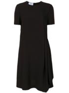 Prada Drape Detail Dress - Black