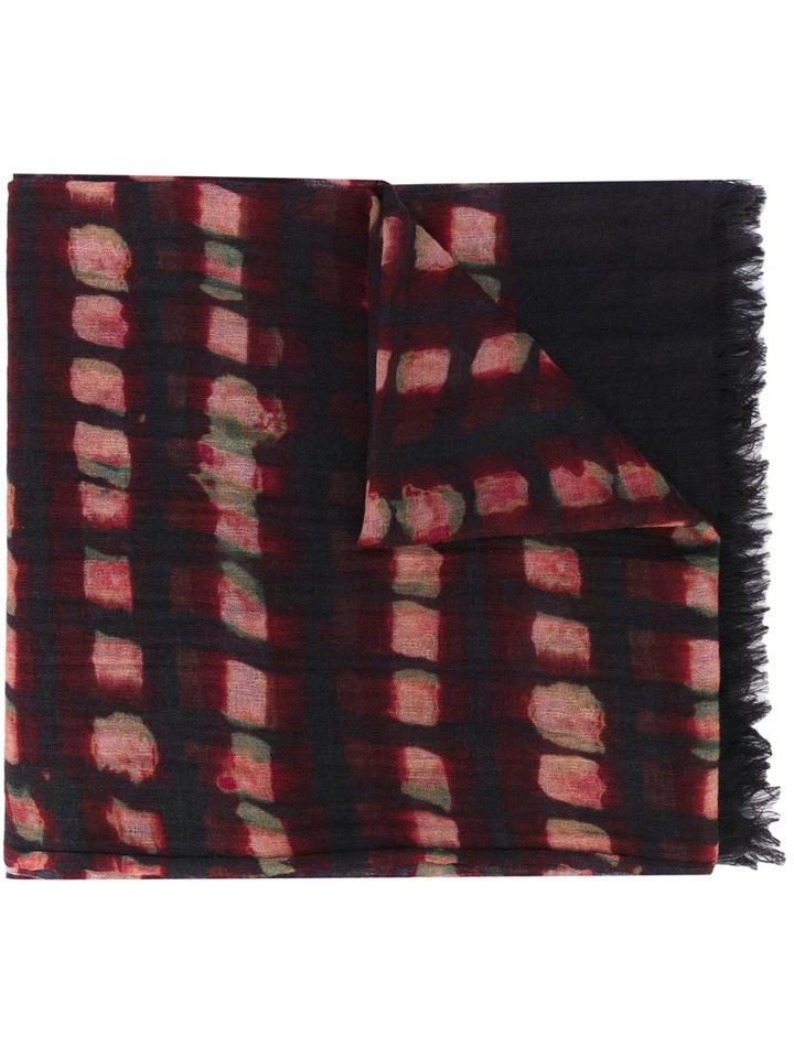 Bellerose - Frayed Edge Scarf - Men - Wool - One Size, Pink/purple, Wool