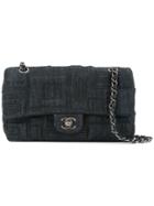 Chanel Pre-owned 2016-2017 Quilted Denim Shoulder Bag - Blue