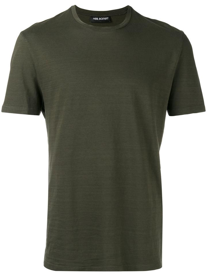 Neil Barrett Classic T-shirt, Men's, Size: Small, Green, Cotton